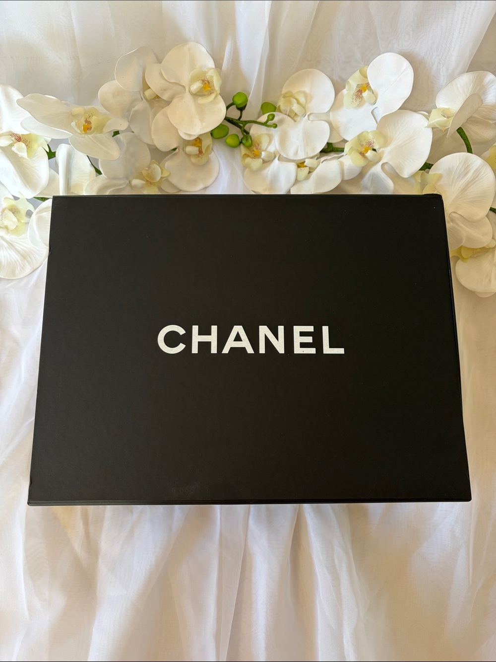 Chanel Handbag Storage Box and Tissue Paper - 12.25” L x 9.25” W x 4.75” D